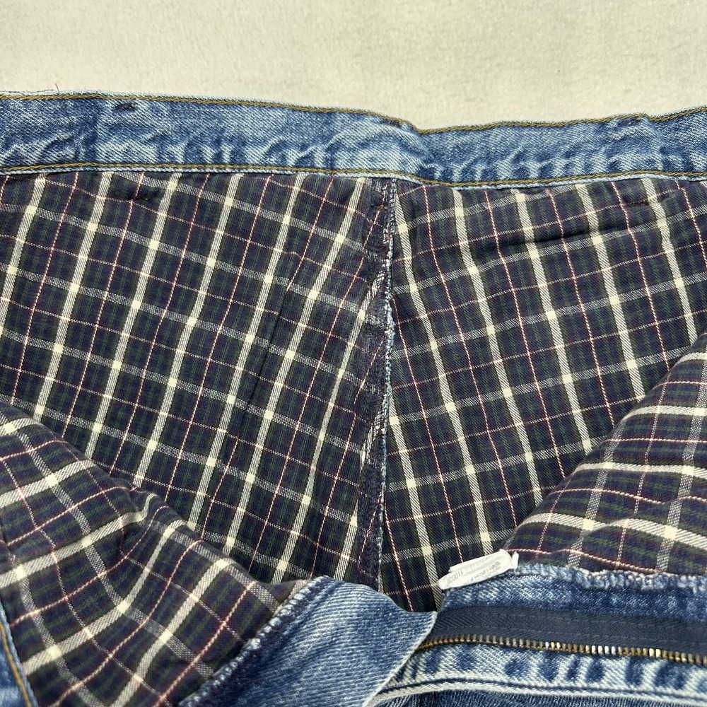 L.L. Bean Double L Jeans Mens 38x32 Blue Classic Fit Flannel Lined Denim heavy - Picture 4 of 11